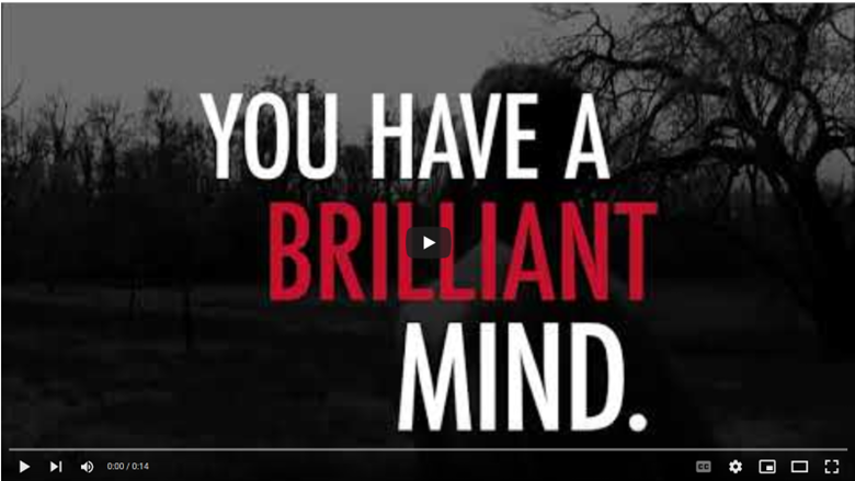 You Have A Brilliant Mind. Exercise Helps you Keep It.
