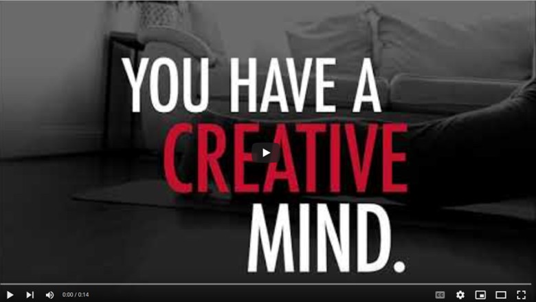 You Have A Creative Mind. Healthy Habits Help You Keep It.